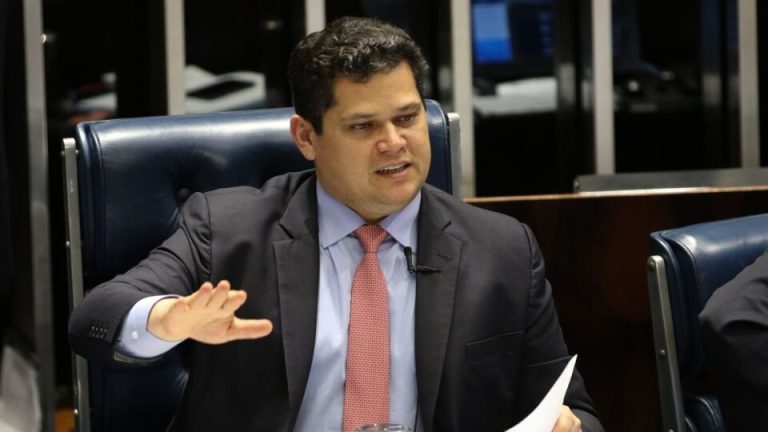 Presidente do Senado, Davi Alcolumbre (União-AP) em abertura do ano legislativo no Congresso Nacional. — Foto: Geraldo Magela/Agência Senado