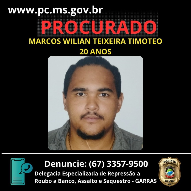 Willian Teixeira Timóteo, de 20 anos