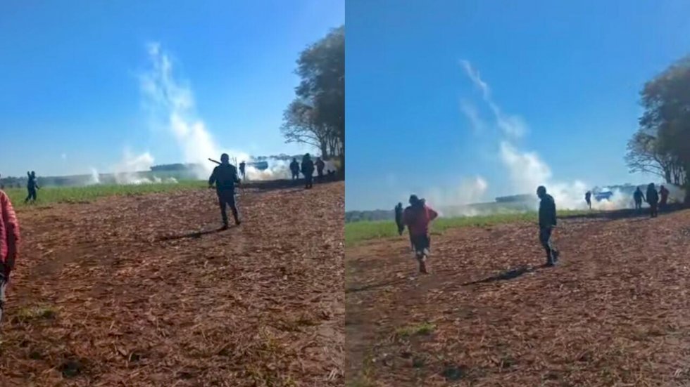 Correria e fumaça na aldeia (Reprodução, Redes sociais)