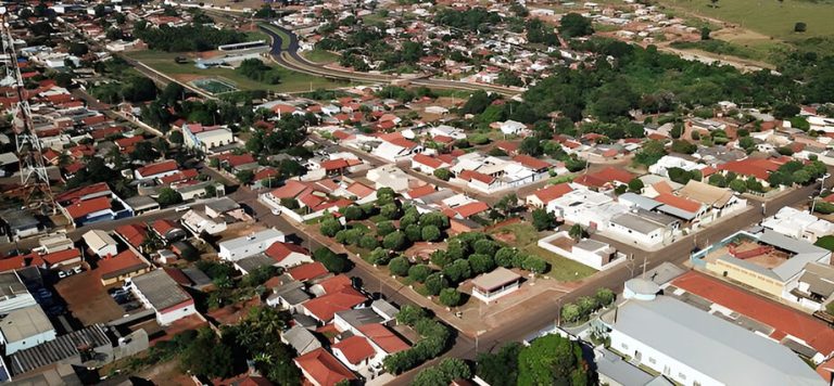 Vista aérea de Inocência - (Foto: Chico Ribeiro)