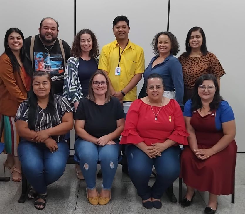 Comissão que vai coordenar em Dourados a elaboração do Plano Municipal do Livro, Leitura, Escrita e Biblioteca. Divulgação/Assecom