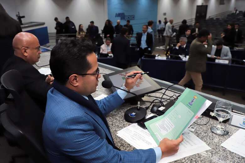 Sessão na Câmara Municipal de Campo Grande (Foto: Divulgação/Câmara Municipal de Campo Grande)