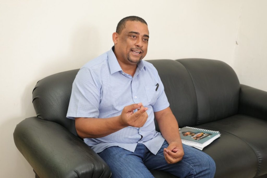 Secretário Nilson Francisco da Silva anuncia processo seletivo para aplicadores das provas do Sistema de Avaliação da Educação Básica de Mato Grosso do Sul. Foto: A. Frota