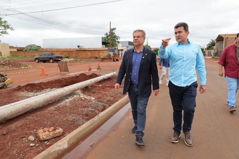 Vistoria técnica ocorreu na avenida Idelfonso Pedroso, que é a principal no bairro Jequitibás – Foto: A. Frota