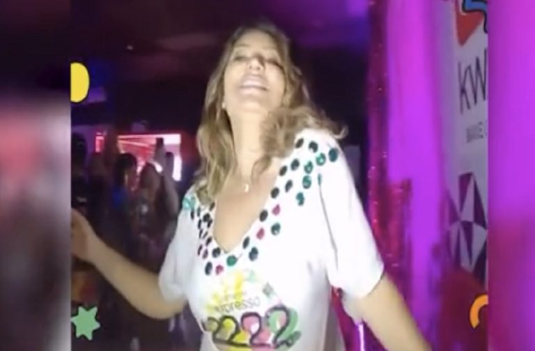 Janja demonstra gostar de festas, como quando marcou presença no carnaval de Salvador - Foto: Redes Sociais.
