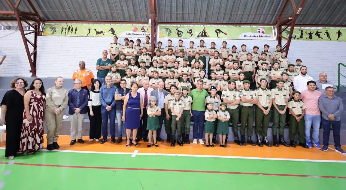 Formatura da Turma Marçal Gonçalves Leite Filho da Guarda Mirim foi marcada pela emoção na manhã desta segunda-feira. Foto: A. Frota