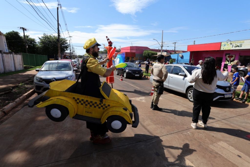 Ações da Agência Municipal de Transporte e Trânsito levaram segurança viária à todas regiões de Dourados no primeiro ano da gestão Marçal Filho. Foto: A. Frota