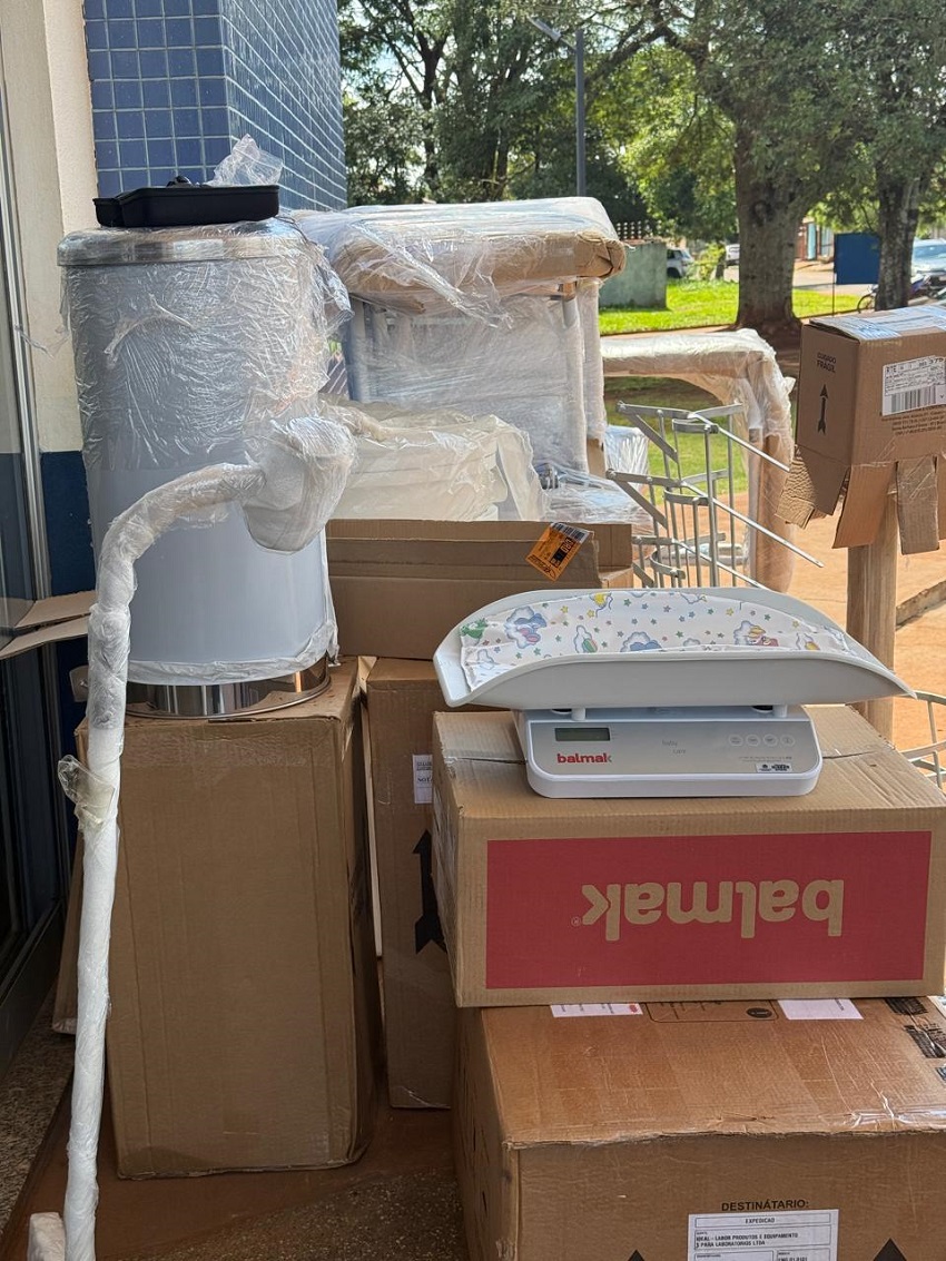 Os materiais e equipamentos doados pela Uniderp já estão sendo entregues nas Unidades de Saúde da Família de Ponta Porã – Fotos: Nadiele Sanches