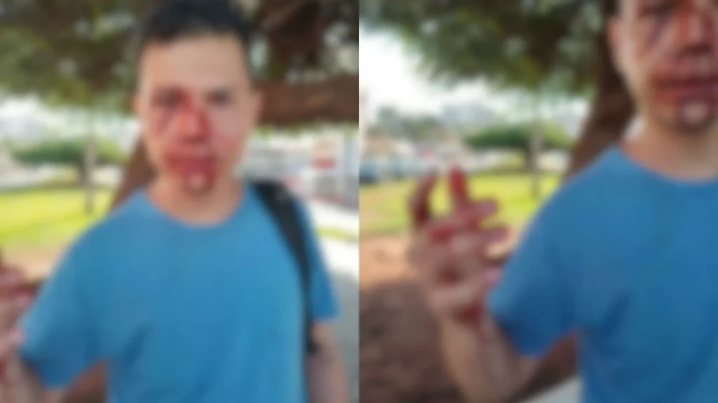 As agressões aconteceram na região central de Campo Grande. (Foto: Leitor Midiamax)