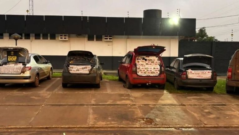 Bloqueio na BR-060 resulta em grande apreensão de contrabando