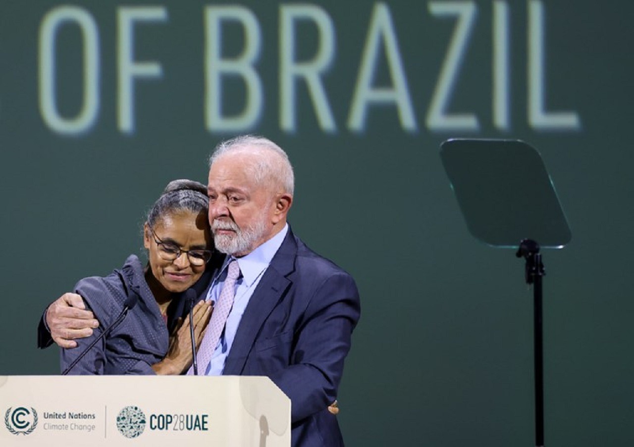 Lula e Marina ,em Campo Grande / Divulgação MMA