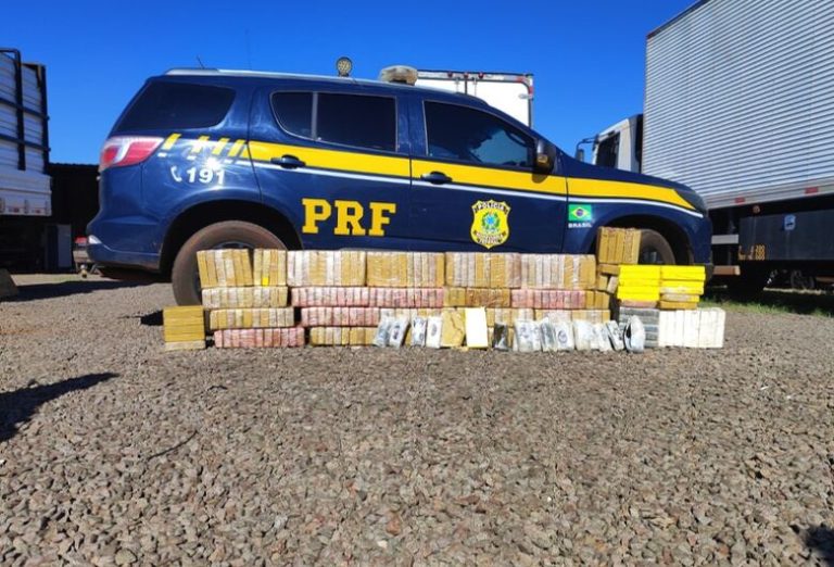 Droga apreendida na ação - Crédito: Divulgação PRF