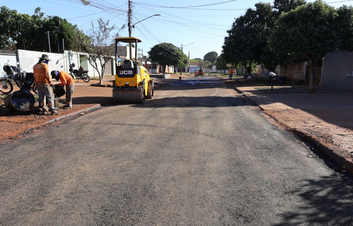 Recuperação de ruas está concentrada no jardim Maipu, região norte da cidade de Dourados – Foto: A. Frota