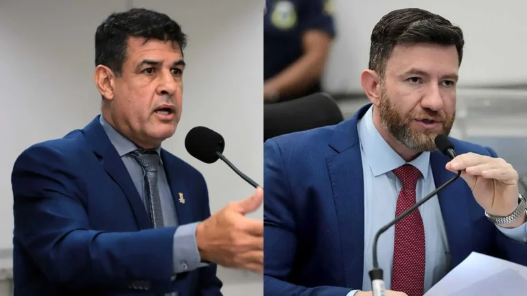 Vereador Beto Avelar (à esquerda) alega quebra de decoro parlamentar do colega Maicon Nogueira. (Izaias Medeiros, CMCG | Divulgação, CMCG)