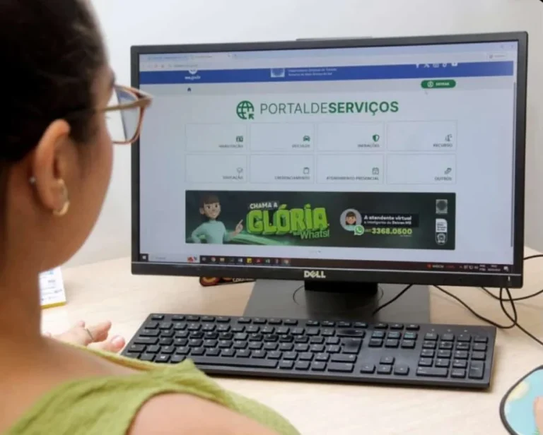 Nova plataforma digital permite que moradores solicitem serviços de trânsito e protocolizem requerimentos sem a necessidade de atendimento presencial. Foto: Reprodução/Assessoria.