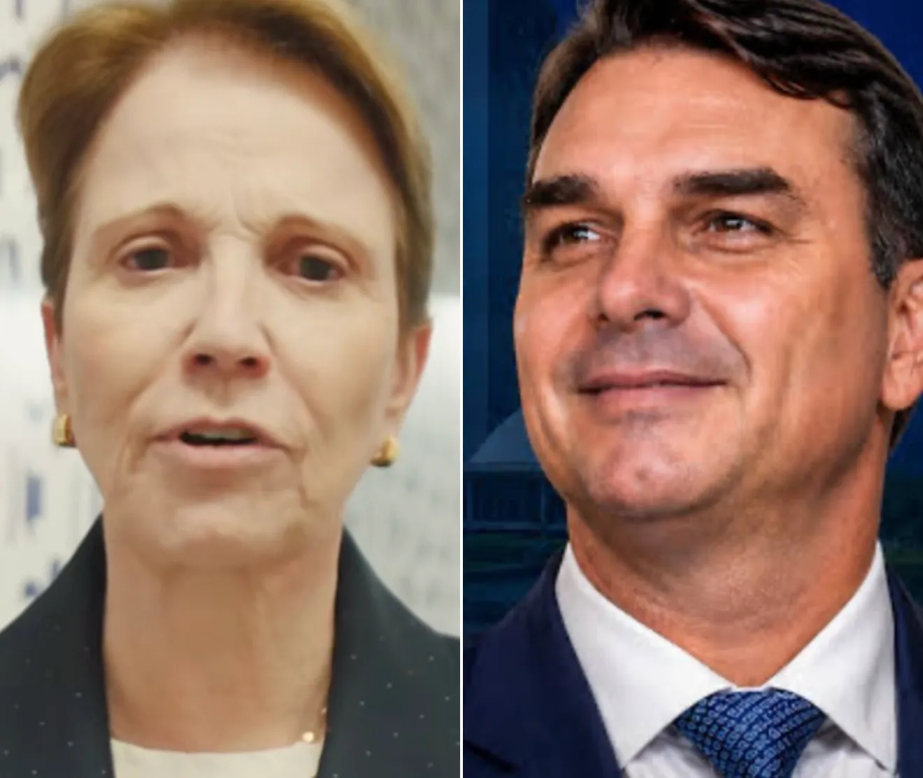 Senaora Treza Cristina (PP), senador Flávio Bolsonaro (PL)